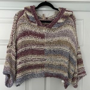 New Pilcro cropped sweater with hood